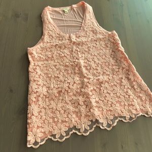 J. Crew Coral Tank Top